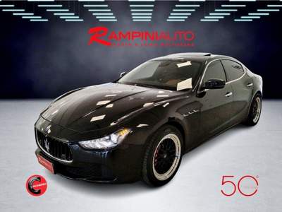 Maserati Ghibli 3.0 V6 Diesel 250 Cv Pronta Consegna Garanzia Nero usata Gubbio