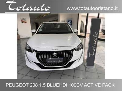 Peugeot 208 BlueHDi 100 Stop&Start 5 porte Active Pack Bianco usata Ghilarza