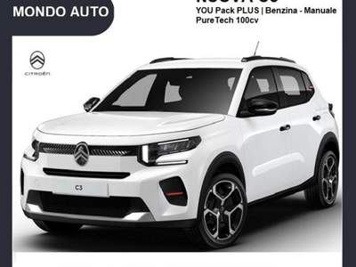 Citroen C3 PureTech 100 S&S You Pack Plus Bianco usata Marsala