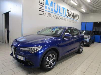 Alfa Romeo Stelvio 2.2 Turbodiesel 190CV AT8 Q4 Navi Garanzia 24 Mesi Blu/Azzurro usata Piacenza