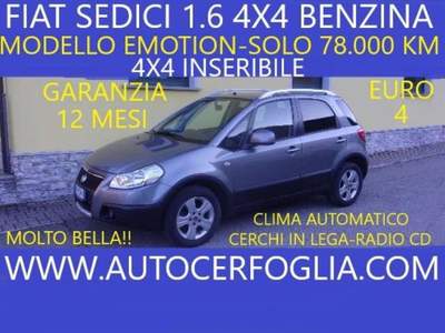Fiat Sedici 1.6 16v Emotion 4x4 107cv-SOLO 78.000 KM !!! Grigio usata Samolaco