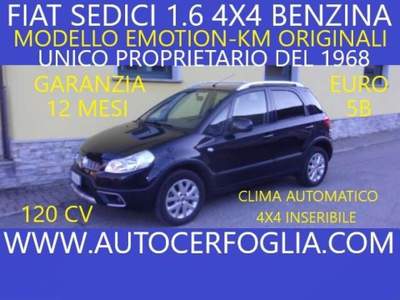 Fiat Sedici 1.6 16v Emotion 4x4 120cv- Nero usata Samolaco