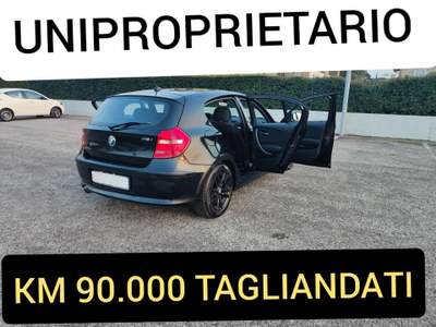 BMW Serie 1 116i Benz. 5 P.(OK  NEOPATENTATI) Nero usata Torri di Quartesolo