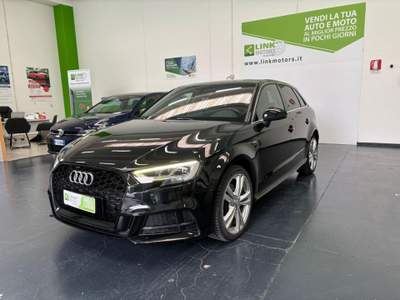 Audi A3 35TDI Stronic S-LINE, KM CERT, CLIM BIZZ, FULL LED Nero usata Nuoro