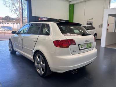 Audi A3 SPB 2.0 16VTFSI quattroTETTO,PELLE,KM CERT,UNICA. Bianco usata Nuoro
