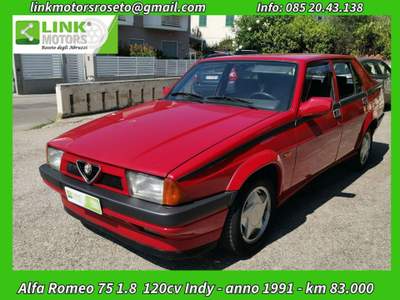 Alfa Romeo 75 1.8 IE 120cv Indy - Conservata Rosso usata Roseto degli Abruzzi