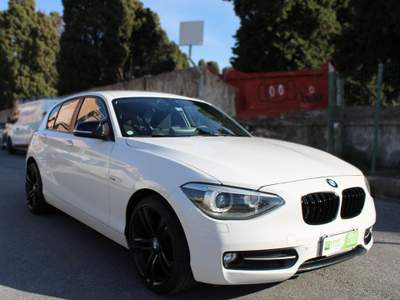 BMW Serie 1 118d d 5p. Sport Garanzia 12 mesi inclusi! Bianco usata Sanremo
