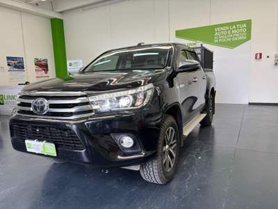 Toyota Hilux 2.4  4WD 4 porte DoubleCab, KM CERT, CLIMA BIZZ Nero usata Nuoro