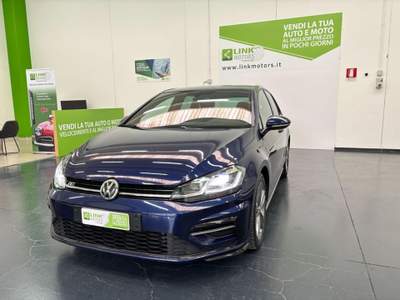 Volkswagen Golf 1.6 TDI R-LINE, UNICO PROPRIETARIO KM CERT, ALCANT Blu/Azzurro usata Nuoro