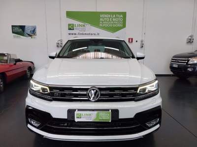 Volkswagen Tiguan 2.0 TDI SCR DSG 4MOTION R-LINE KM CERTIF Bianco usata Nuoro