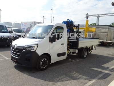 Renault Master 145CV CASSONE FISSO E GRU+ RADIOCOMANDO ORDINABILE Bianco usata Roma