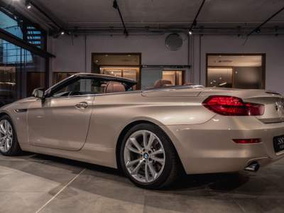 BMW Serie 6 640i i Cabrio Futura*PELLE TOTALE NAPPA!!* Argento usata MILANO