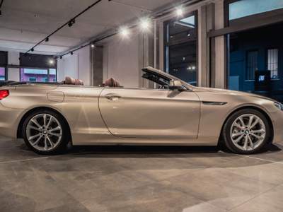 BMW Serie 6 640i i Cabrio Futura*PELLE TOTALE NAPPA!!* Argento usata MILANO