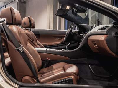 BMW Serie 6 640i i Cabrio Futura*PELLE TOTALE NAPPA!!* Argento usata MILANO