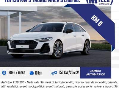 Audi A5 Avant TDI 150 kW S tronic mHEV+ S Line edi Nero usata Limbiate
