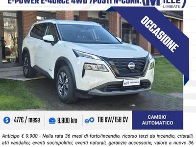 Nissan X-Trail e-Power e-4orce 4WD 7 posti N-Connecta Bianco usata Limbiate