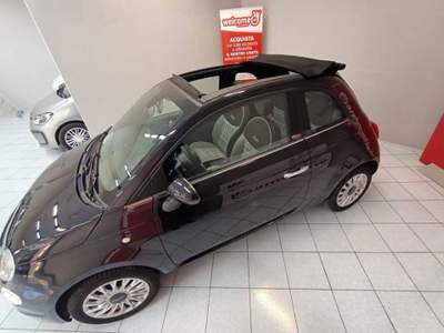 Fiat 500 1.2 lounge Cabrio Nero usata Sassari