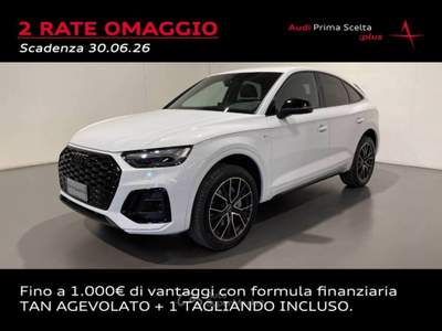 Audi Q5 SPORTBACK 55 TFSIe QUATTRO S-TRONIC S-LINE PLUS Bianco usata San Fior