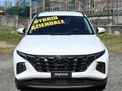 Hyundai Tucson 1.6 HEV Exellence Lounge Pack auto. Bianco usata Pianezza