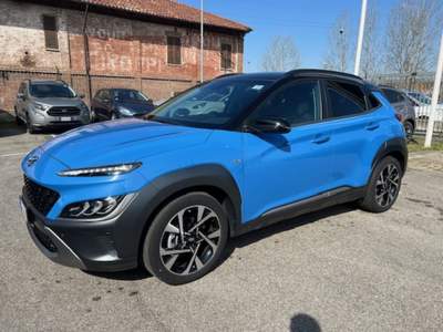 Hyundai Kona 1.0 T-GDI Hybrid 48V iMT XLine Blu/Azzurro usata Alba