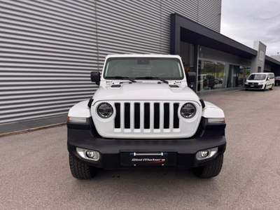 Jeep Wrangler Unlimited 2.2 Mjt II 4X4 4WD Sahara GANCIO TRAINO Bianco usata Sant'Angelo in vado
