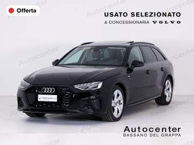 Audi A4 Avant 40 2.0 tdi mhev S line edition 204cv s-tronic Nero usata Bassano del Grappa