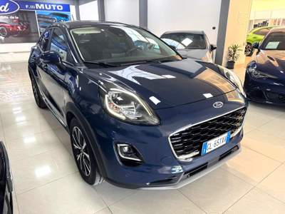 Ford Puma 1.0 EcoBoost Hybrid 125 CV S&S Titanium Blu/Azzurro usata Medesano