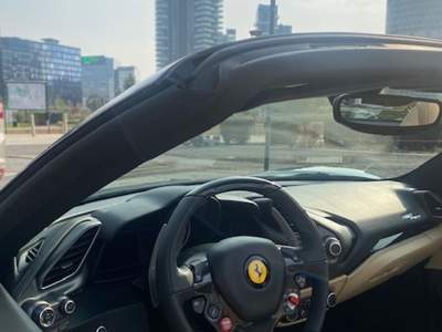 Ferrari 488 488 SPYDER NOLEGGIO LUNGO TERMINE LEASING FINANZIAMENTO Nero usata Milano