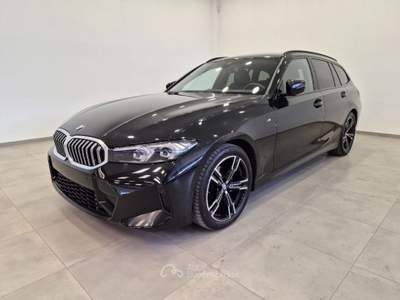BMW Serie 3 318d d 48V Touring Msport N1 Autocarro Nero usata Liscate
