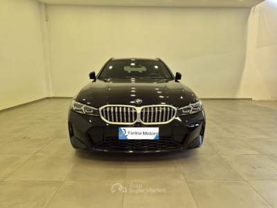 BMW Serie 3 318d d 48V Touring Msport N1 Autocarro Nero usata Liscate