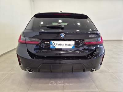 BMW Serie 3 318d d 48V Touring Msport N1 Autocarro Nero usata Liscate