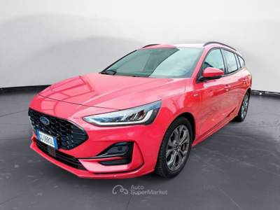 Ford Focus 4ª SERIE 1.0 ECOBOOST HYBRID 125 CV SW ST LINE X Rosso usata Bolzano