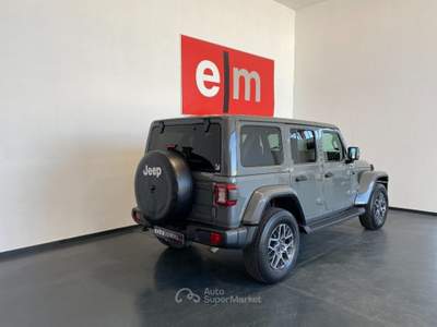 Jeep Wrangler UNLIMITED 2.0 PHEV ATX 4XE SAHARA Grigio usata Follonica