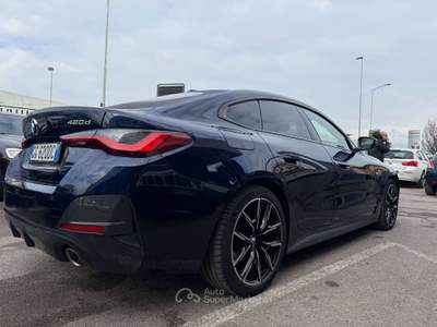 BMW Serie 4 Gran Coupé 420i 420 Gran Coupe mhev 48V xdrive Msport auto Beige usata Lallio