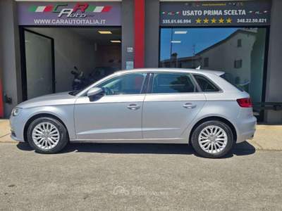 Audi A3 SPB 2.0 TDI 150 CV Automatica ACC SideAss Navi LED Argento usata Rezzato
