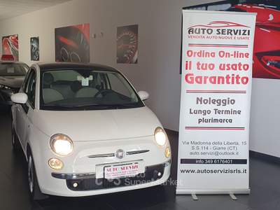 Fiat 500 Fiat 500 1.2 Lounge 69cv Bianco usata Giarre