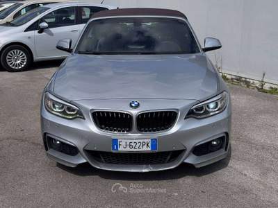 BMW Serie 2 218d 218 218d Cabrio Msport auto Argento usata Deruta