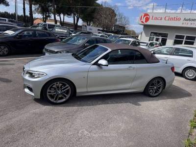 BMW Serie 2 218d 218 218d Cabrio Msport auto Argento usata Deruta