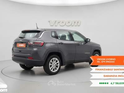 Jeep Compass Compass 1.5 Turbo T4 130 CV MHEV 2WD S Grigio usata Livorno