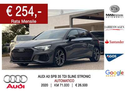 Audi A3 SPB 35 TDI S tronic S line edition Grigio usata Casarano