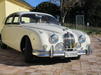 Jaguar MK2 omologata ASI da sempre italiana Bianco usata PESARO