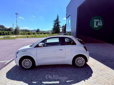 Fiat 500 Cabrio 42 kWh= 350 KM - 118CV - PROMO FINANZIAMENT Bianco usata Castagnole delle Lanze