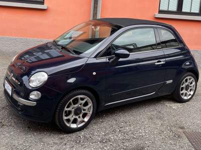 Fiat 500C 500C 1.2 LOUNGE KM. 48.300 PELLE FRAU Blu/Azzurro usata Monza