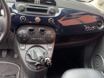 Fiat 500C 500C 1.2 LOUNGE KM. 48.300 PELLE FRAU Blu/Azzurro usata Monza
