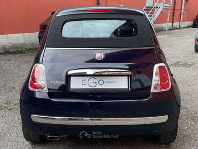 Fiat 500C 500C 1.2 LOUNGE KM. 48.300 PELLE FRAU Blu/Azzurro usata Monza