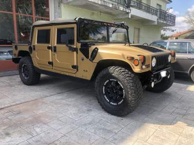 Hummer H1 6.5 TD Convertibile Cabrio Motore completamente revisionato  Nero usata Acqui Terme