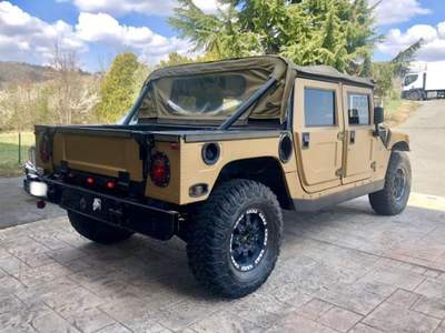 Hummer H1 6.5 TD Convertibile Cabrio Motore completamente revisionato  Nero usata Acqui Terme