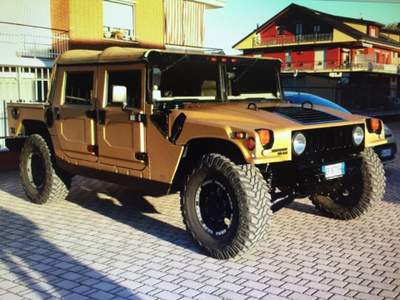 Hummer H1 6.5 TD Convertibile Cabrio Motore completamente revisionato  Nero usata Acqui Terme