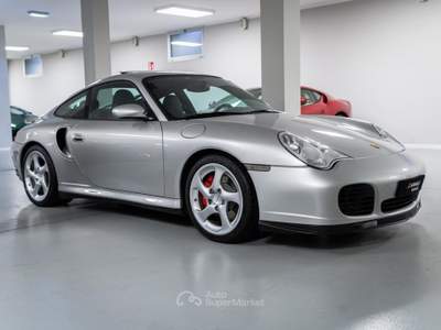 Porsche 911 996 Turbo Coupé -MANUALE-CERTIFICATA PORSCHE CLASSIC Argento usata Coccaglio
