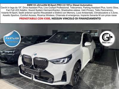 BMW X3 XDrive20d M-Sport PRO NEW MODEL C19" Tetto MSport Bianco usata Campi Bisenzio